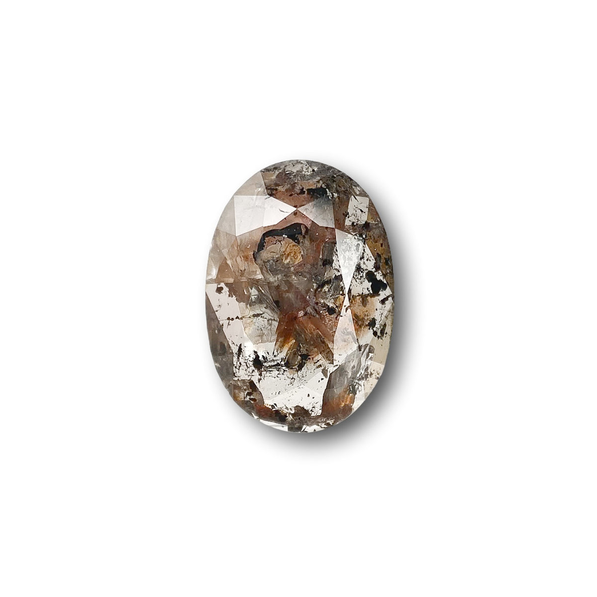 0.80ct | Rustic Oval Shape Rose Cut Diamond - Modern Rustic Diamond