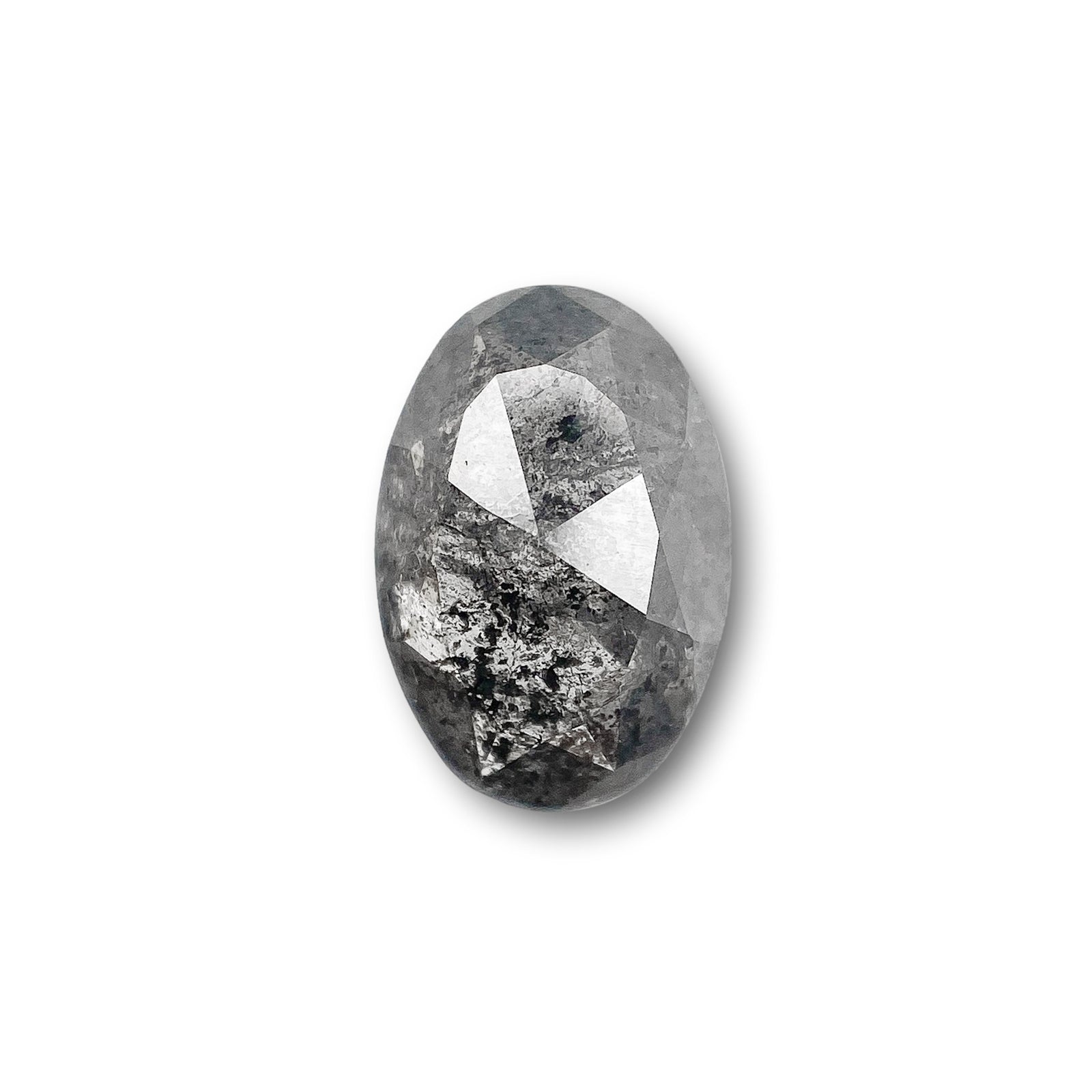 1.24ct | Rustic  Oval Shape Rose Cut Diamond - Modern Rustic Diamond