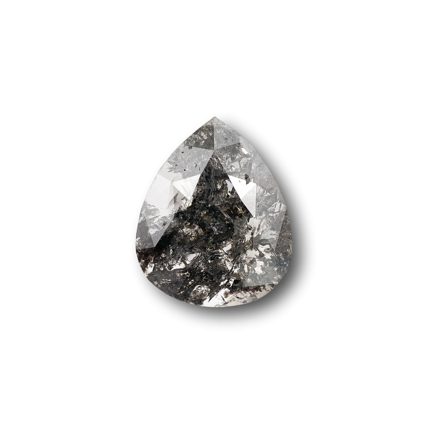 1.23ct | Rustic  Pear Shape Rose Cut Diamond - Modern Rustic Diamond