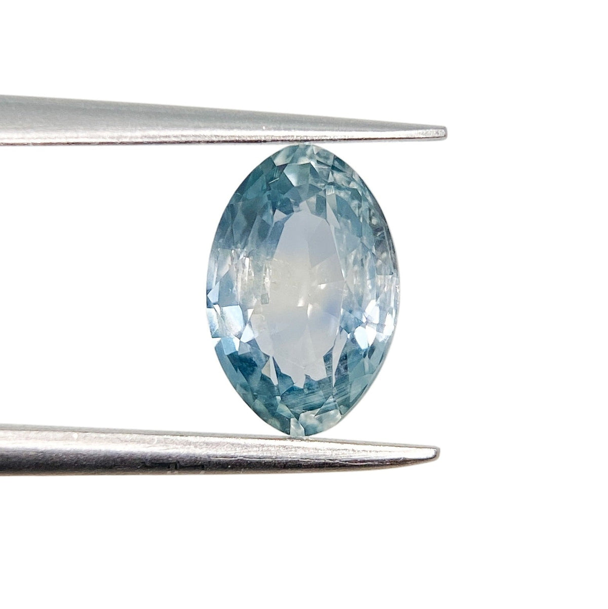 1.85ct | Brilliant Cut Moval Shape Blue Montana Sapphire-Modern Rustic Diamond