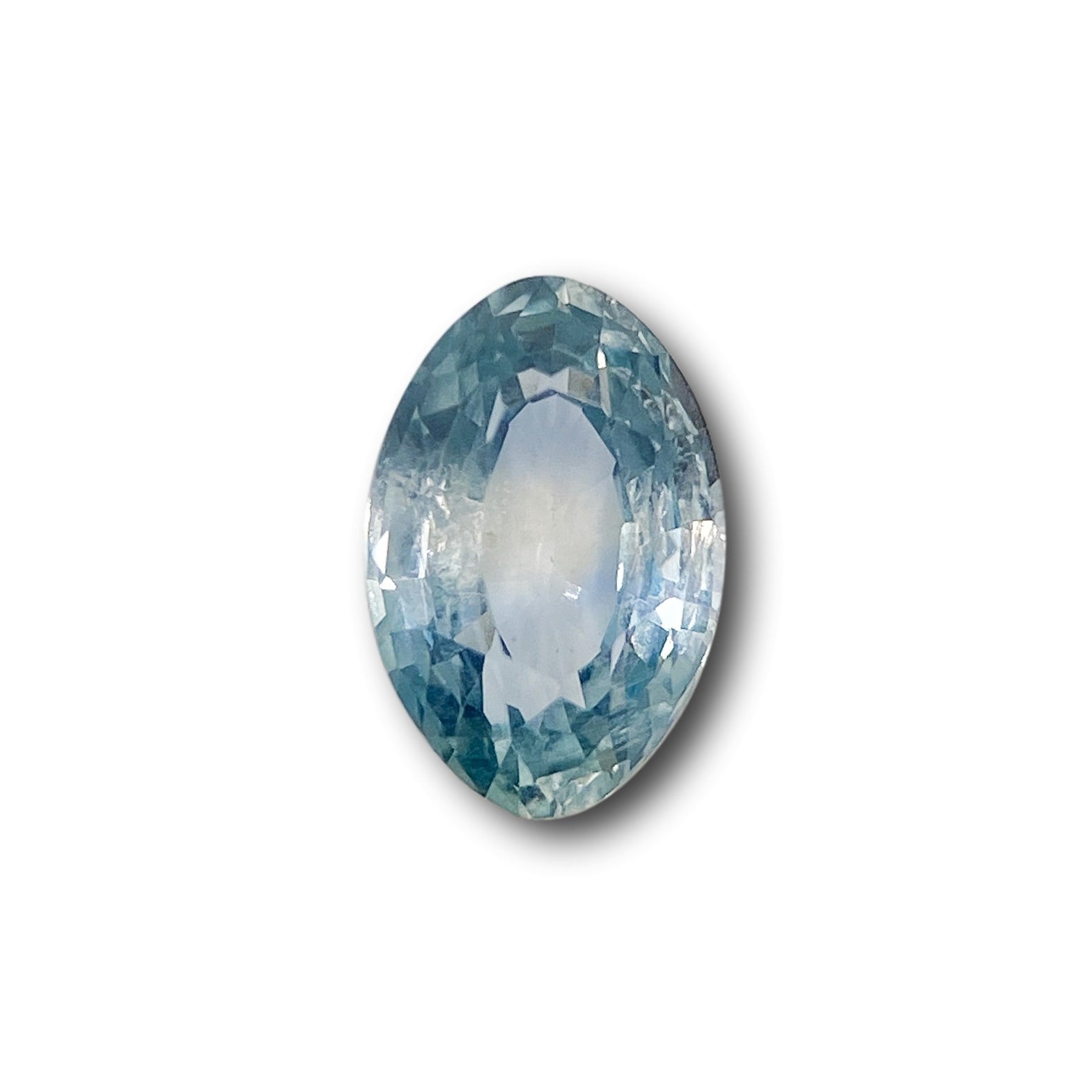 1.85ct | Brilliant Cut Moval Shape Blue Montana Sapphire-Modern Rustic Diamond