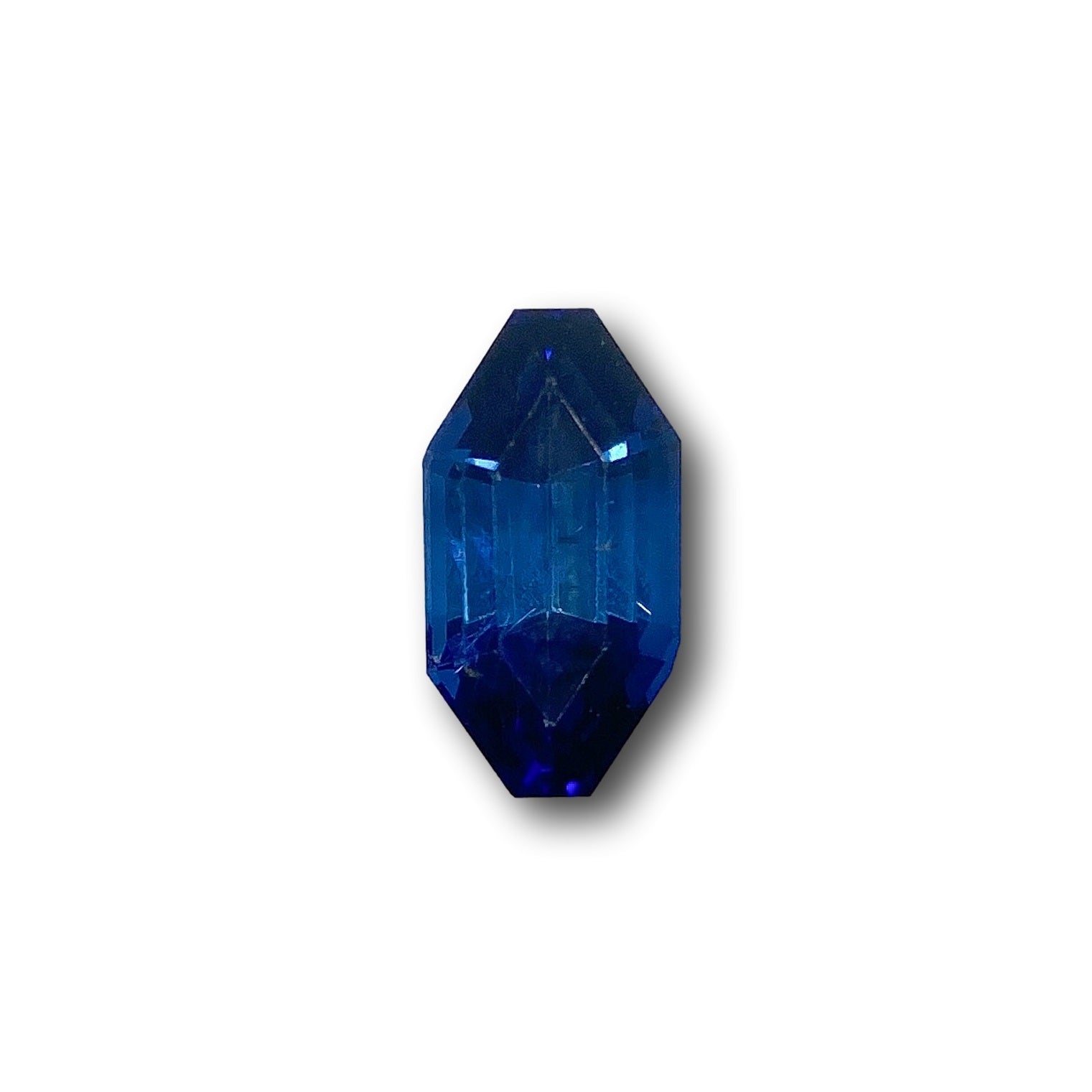1.86ct | Step Cut Octagon Shape Blue Sapphire-Modern Rustic Diamond