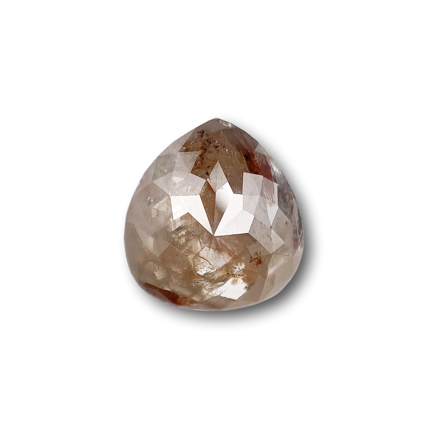 1.22ct | Rstc/ Pear Shape Rose Cut Diamond - Modern Rustic Diamond