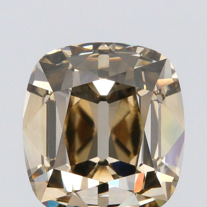 1.27ct | Fancy Light Brown VS1 Cushion Shape Old Mine Cut Diamond (GIA) - Modern Rustic Diamond