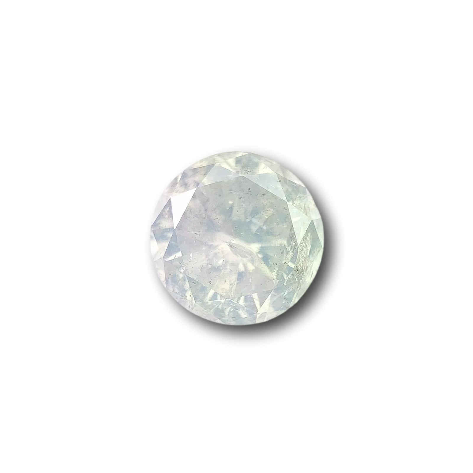 0.85ct | Salt & Pepper Round Shape Brilliant Cut Diamond - Modern Rustic Diamond
