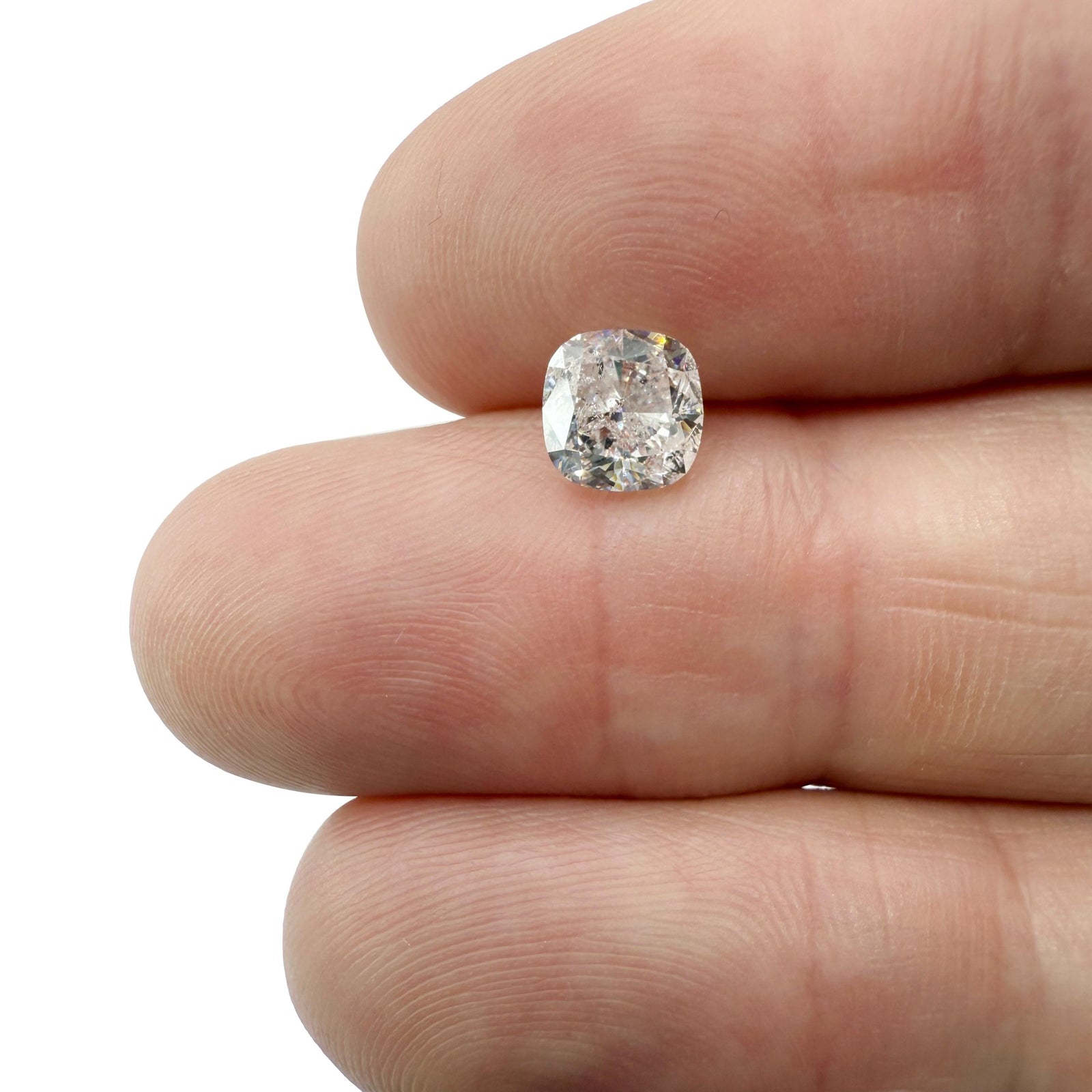 1.98ct | E/VS2 Cushion Shape Brilliant Cut Diamond (GIA) - Modern Rustic Diamond