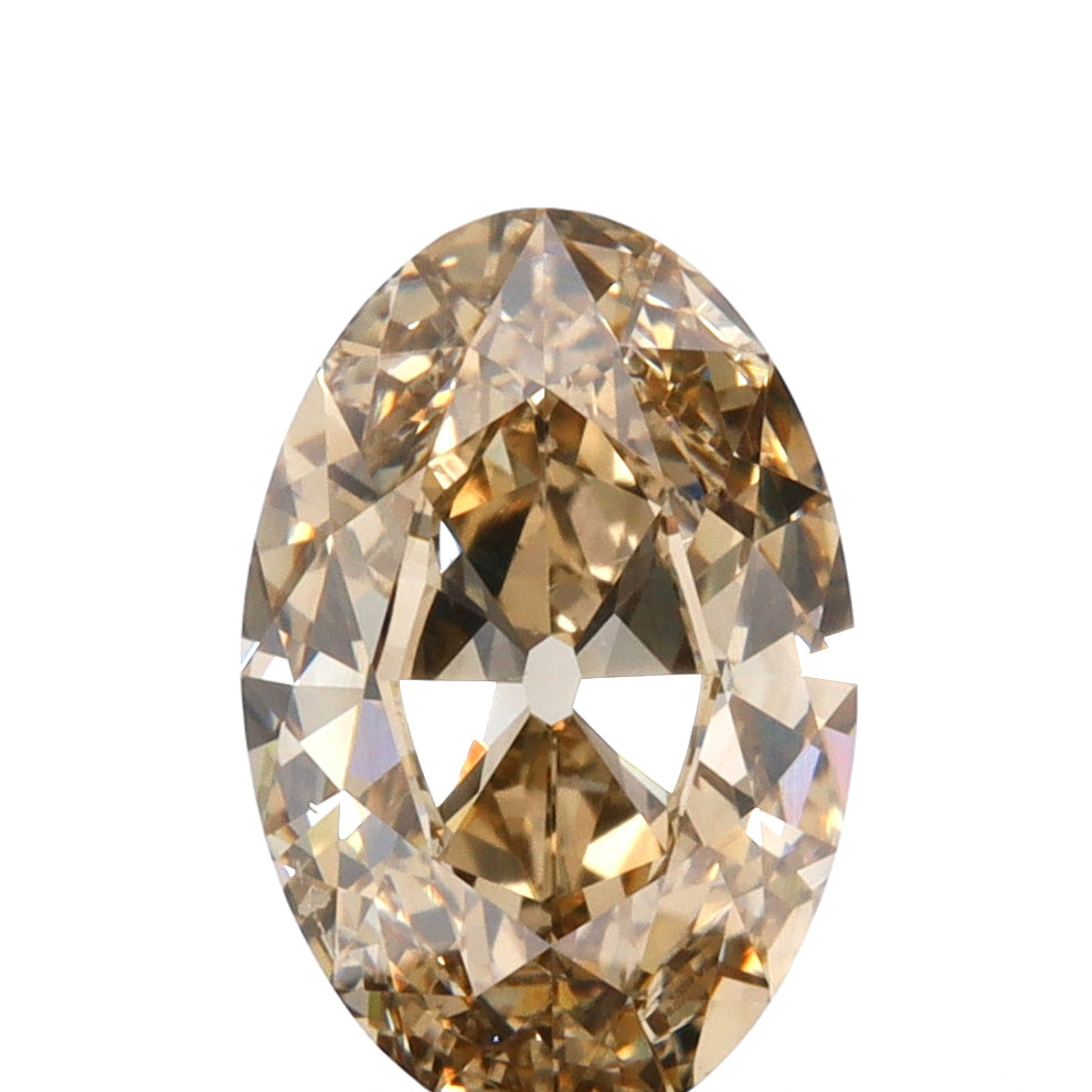 2.01ct | Champagne SI1 Oval Shape Old Mine Cut Diamond (GIA) - Modern Rustic Diamond