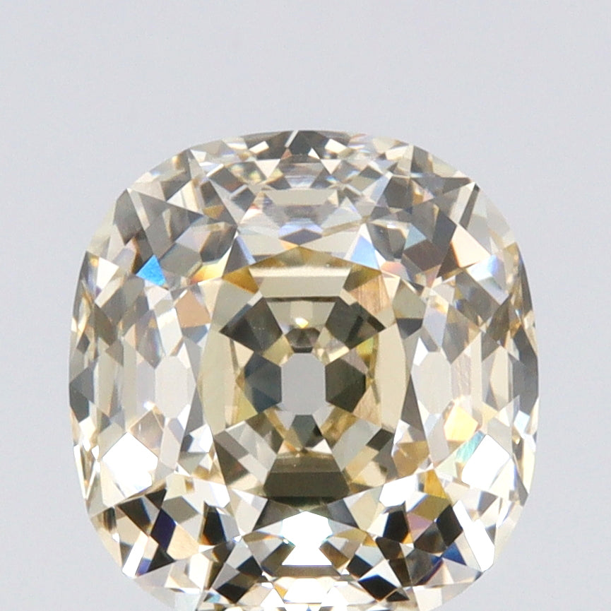 3.30ct | W-X/VS2 Cushion Shape Old Mine Cut Diamond (GIA) - Modern Rustic Diamond