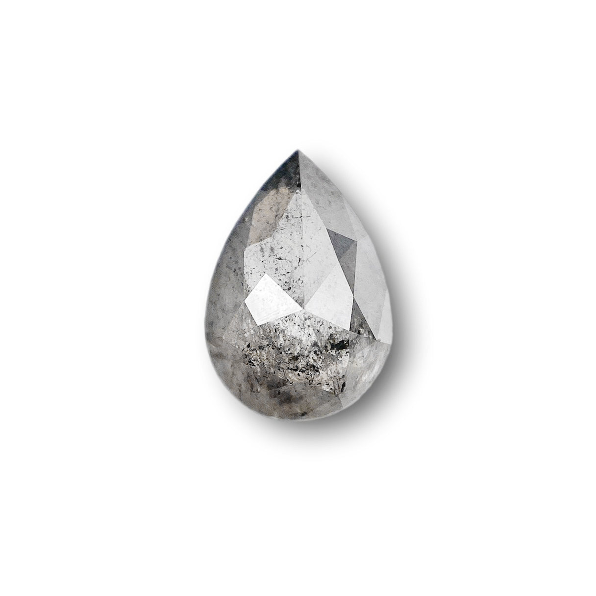 1.01ct | Rustic Pear Shape Rose Cut Diamond - Modern Rustic Diamond