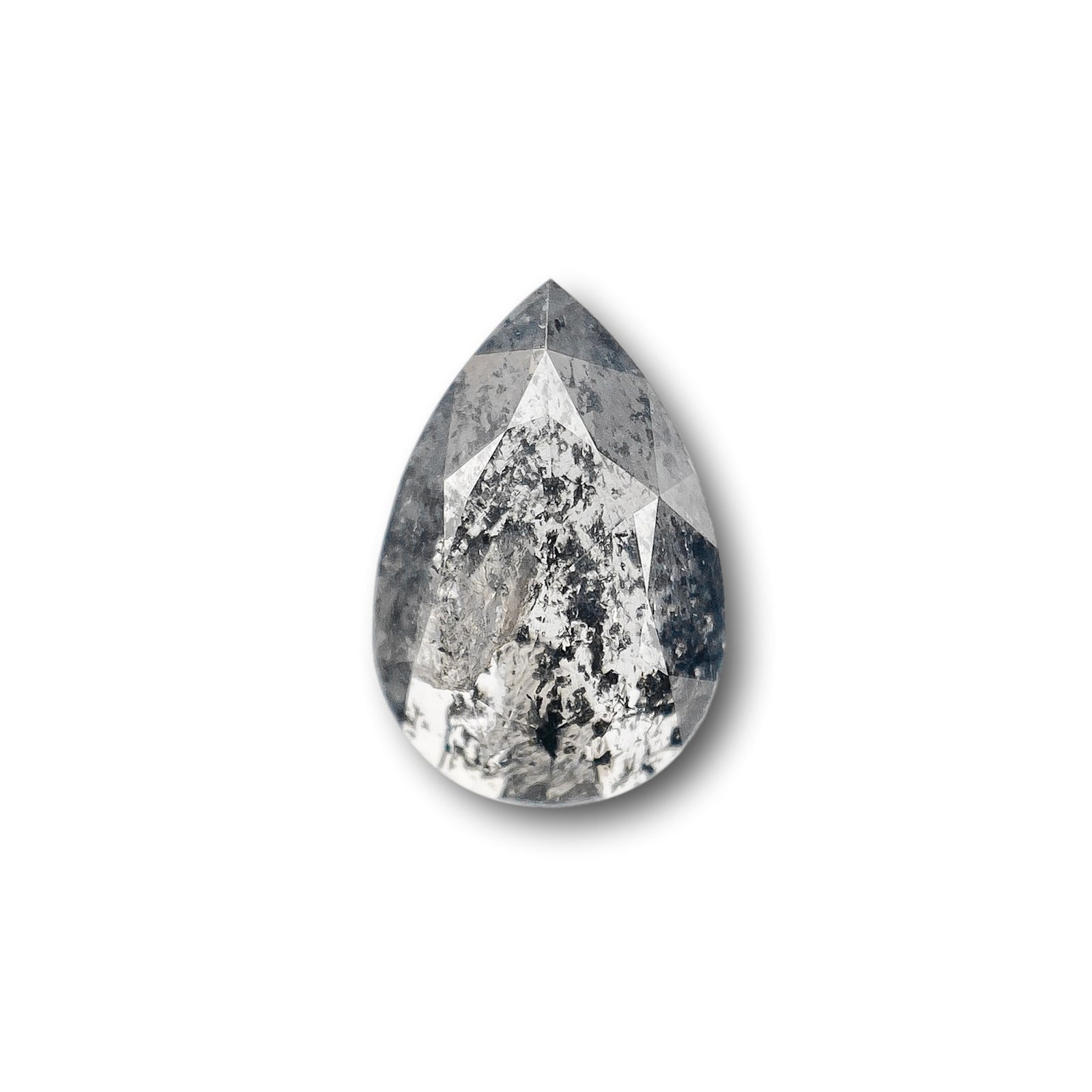 0.93ct | Rustic  Pear Shape Rose Cut Diamond - Modern Rustic Diamond