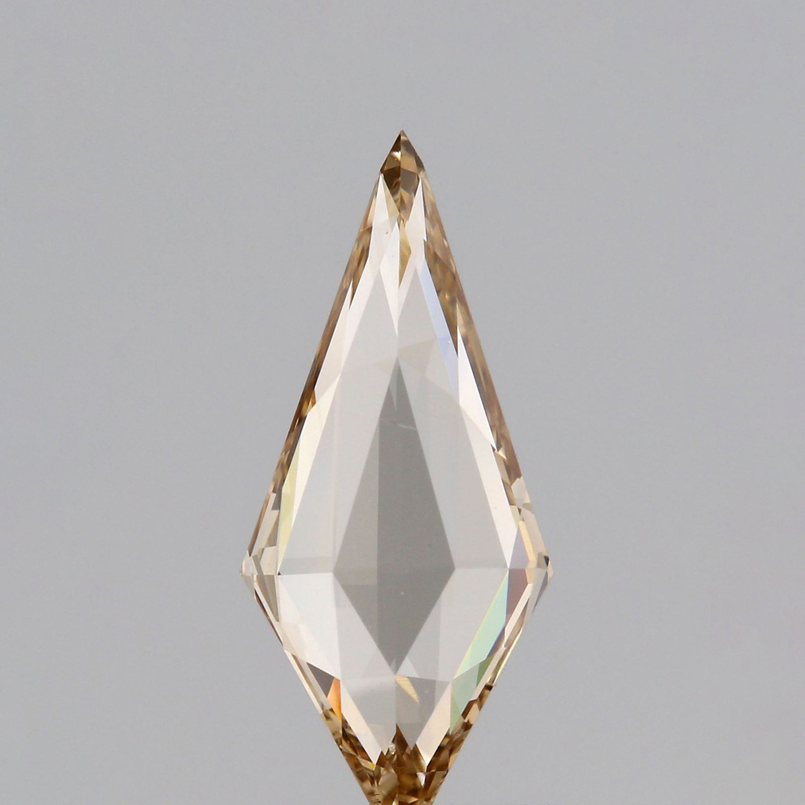 1.02ct | Champagne VVS Kite Shape Rose Cut Diamond - Modern Rustic Diamond