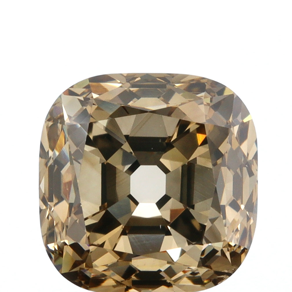 2.01ct | Champagne VVS Cushion Shape Old Mine Cut Diamond - Modern Rustic Diamond