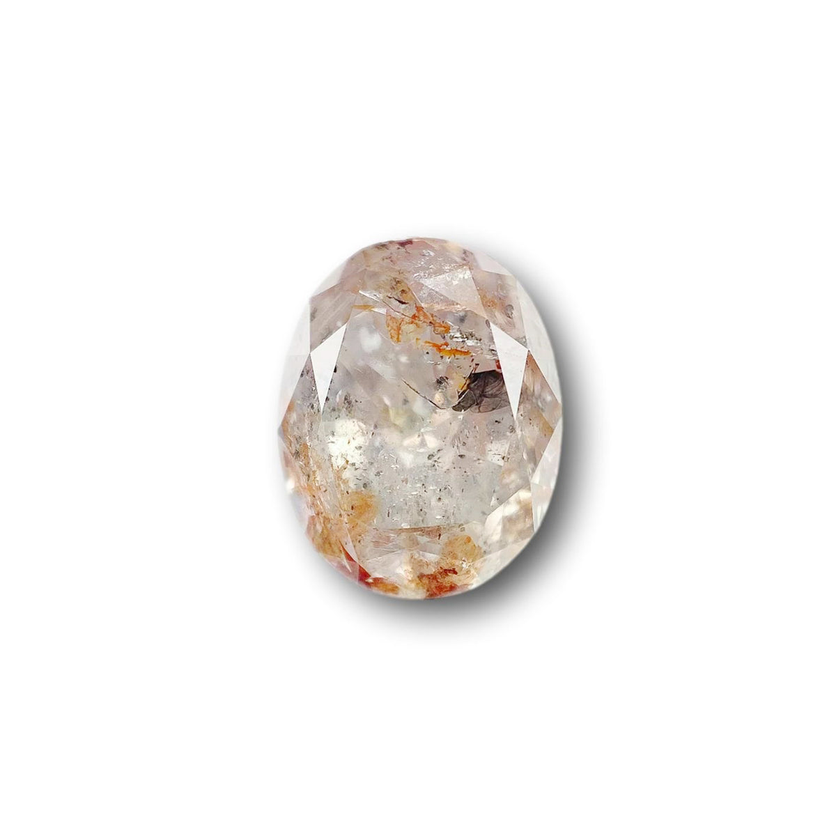 2.15ct | Salt &amp; Pepper Oval Shape Brilliant Cut Diamond - Modern Rustic Diamond