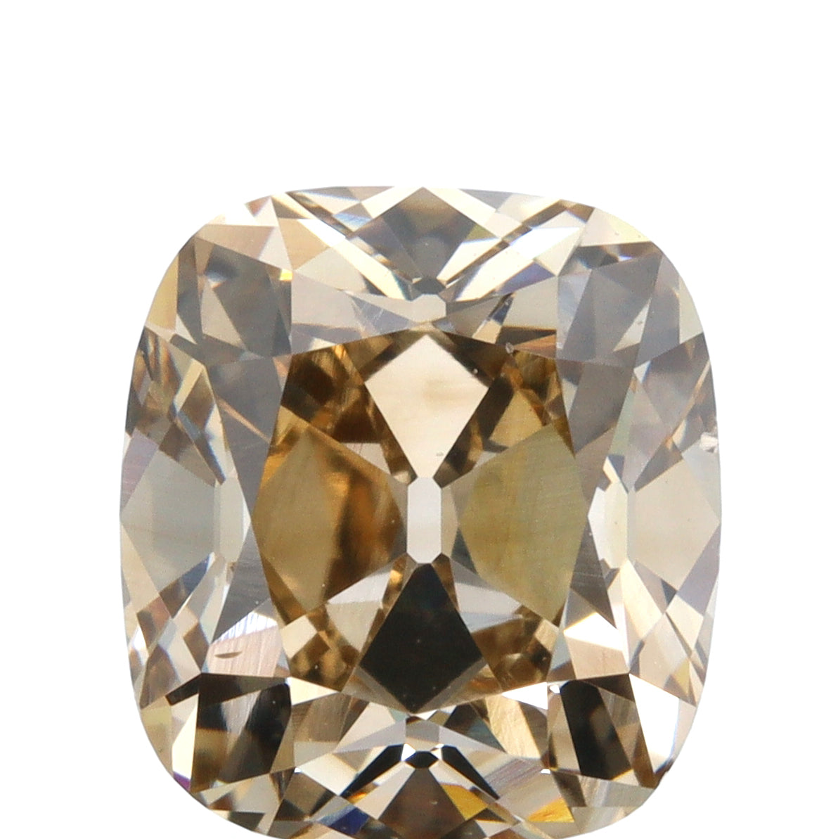 1.53ct | Champagne VVS Cushion Shape Old Mine Cut Diamond - Modern Rustic Diamond