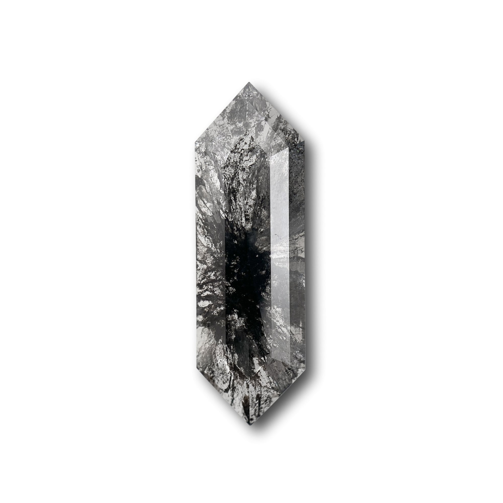 3.43ct | Rustic Hexagon Shape Rose Cut Diamond - Modern Rustic Diamond