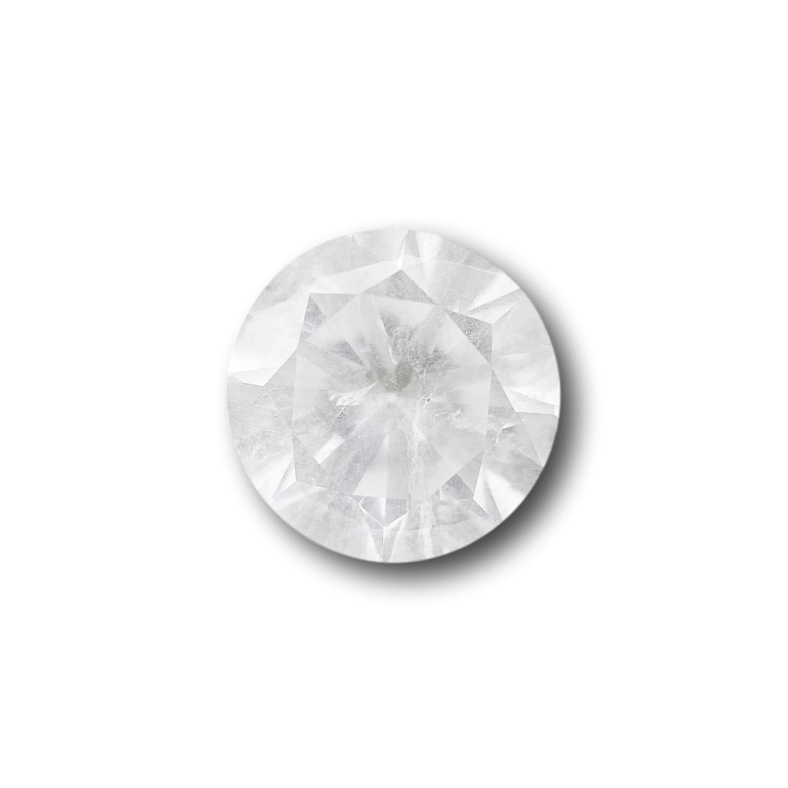 1.00ct | Salt & Pepper Round Shape Brilliant Cut Diamond (GIA) - Modern Rustic Diamond