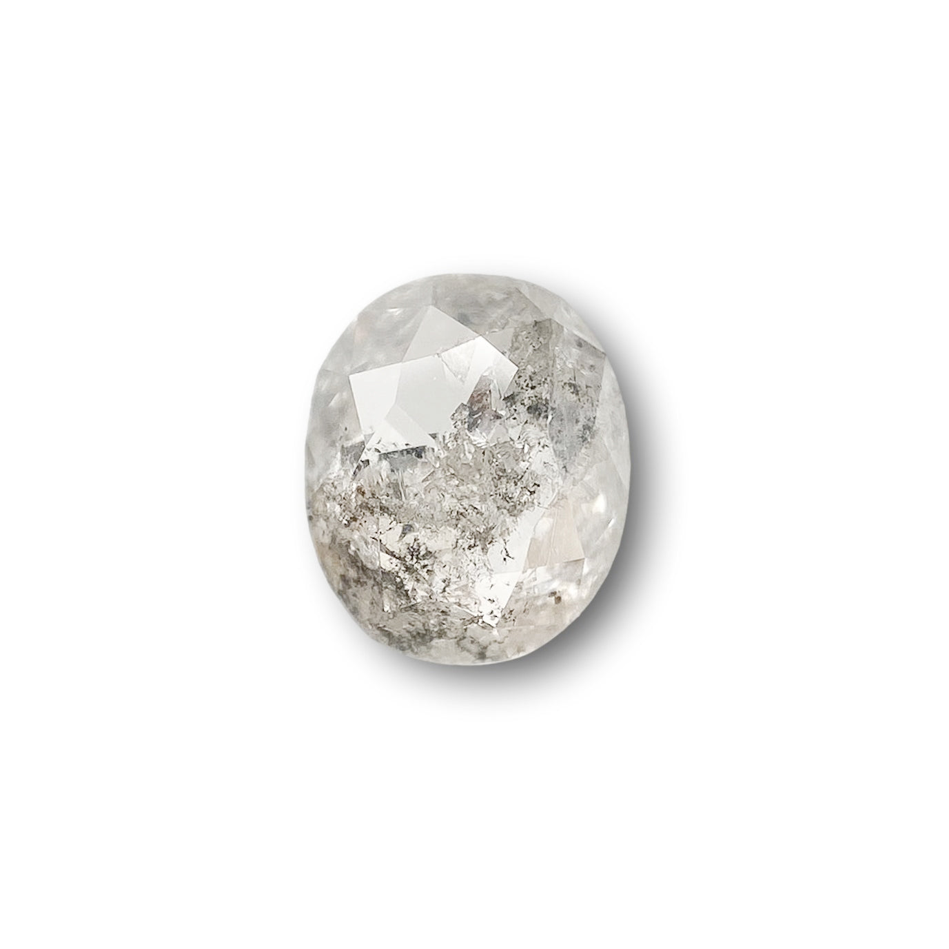 0.92ct | Rustic Oval Shape Rose Cut Diamond - Modern Rustic Diamond