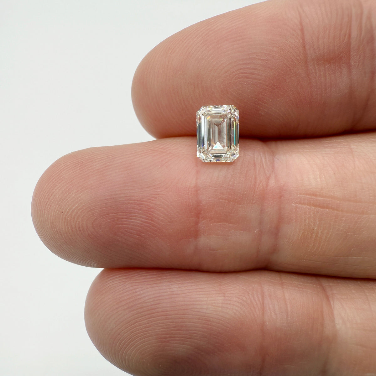 1.20ct | K/VVS2 Emerald Shape Brilliant Cut Diamond (GIA) - Modern Rustic Diamond