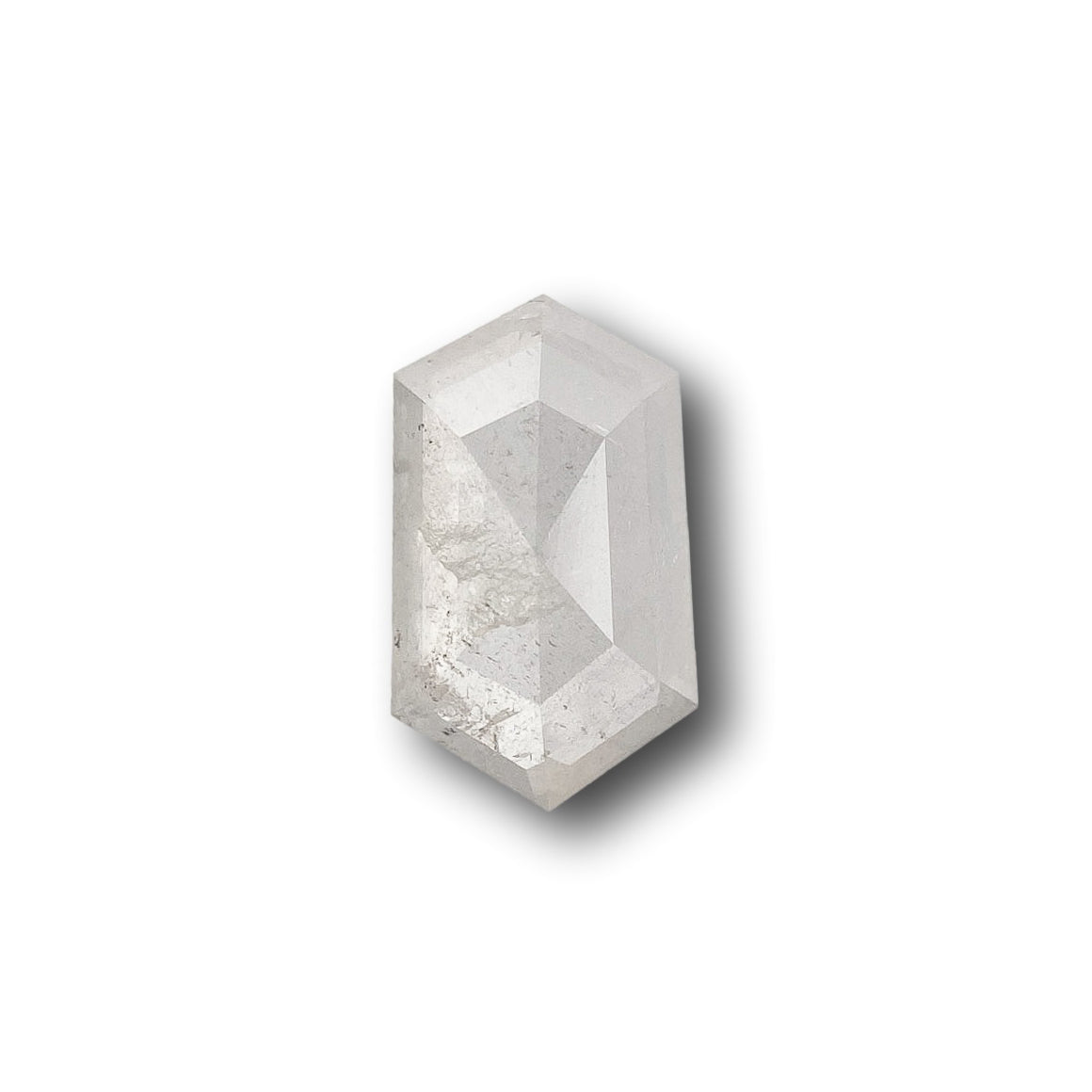 1.11ct | Rustic Hexagon Shape Rose Cut Diamond - Modern Rustic Diamond