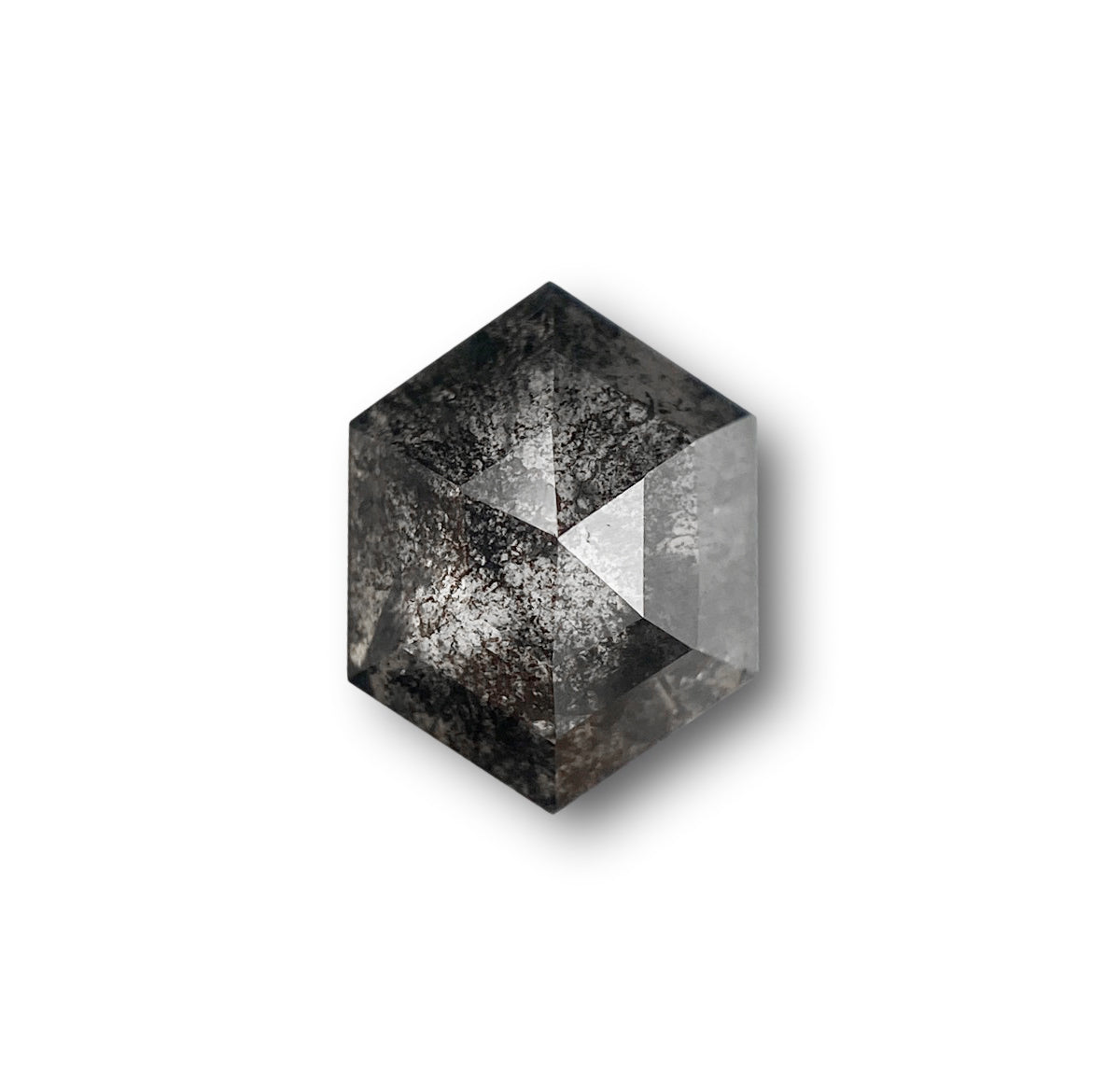 1.12ct | Rustic  Hexagon Shape Step Cut Diamond - Modern Rustic Diamond