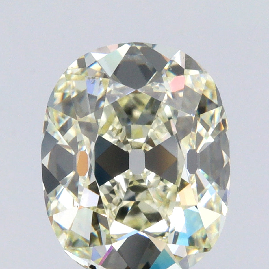 1.34ct | Light Color VVS Cushion Shape Old Mine Cut Diamond - Modern Rustic Diamond