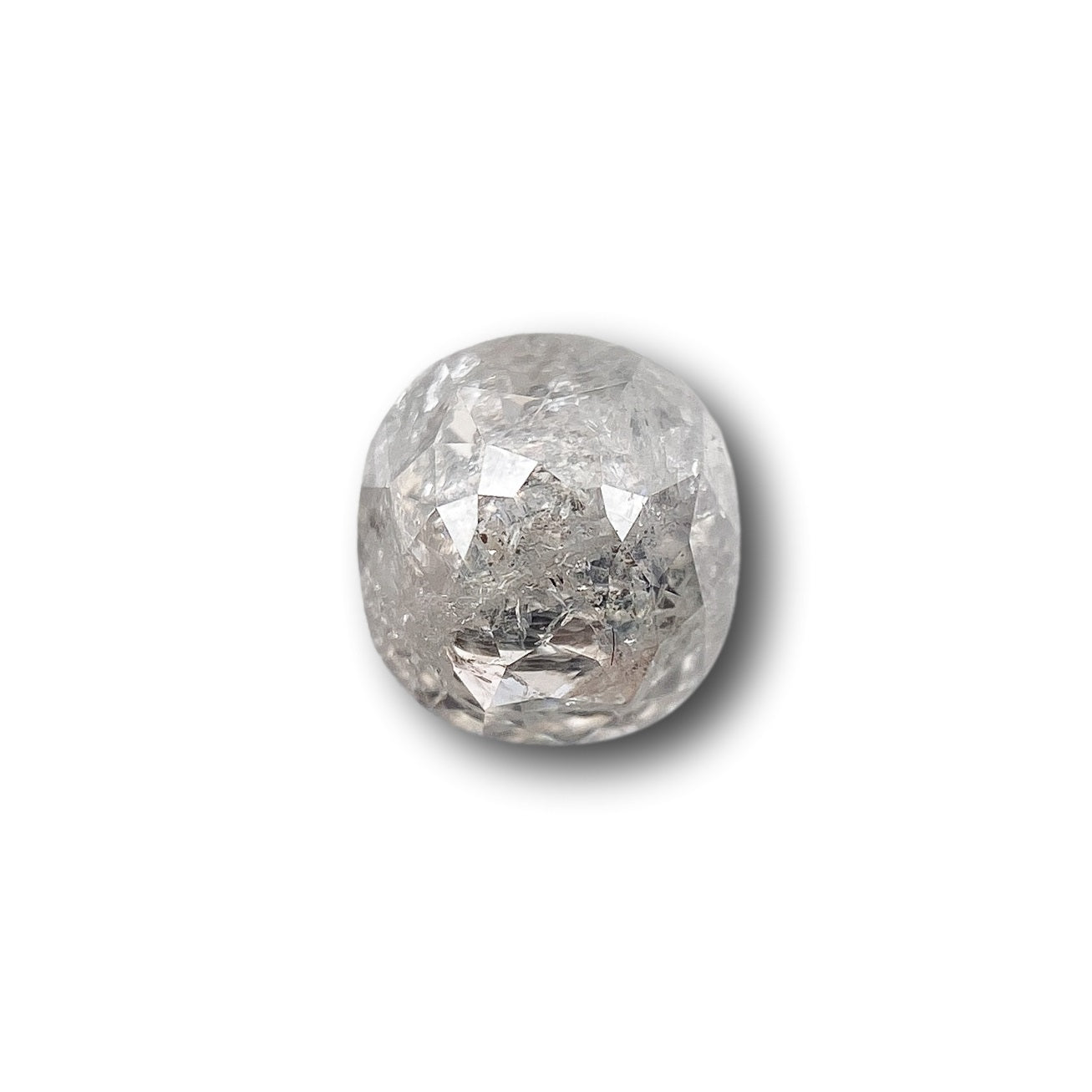 1.12ct | Salt & Pepper Oval Shape Brilliant Cut Diamond - Modern Rustic Diamond