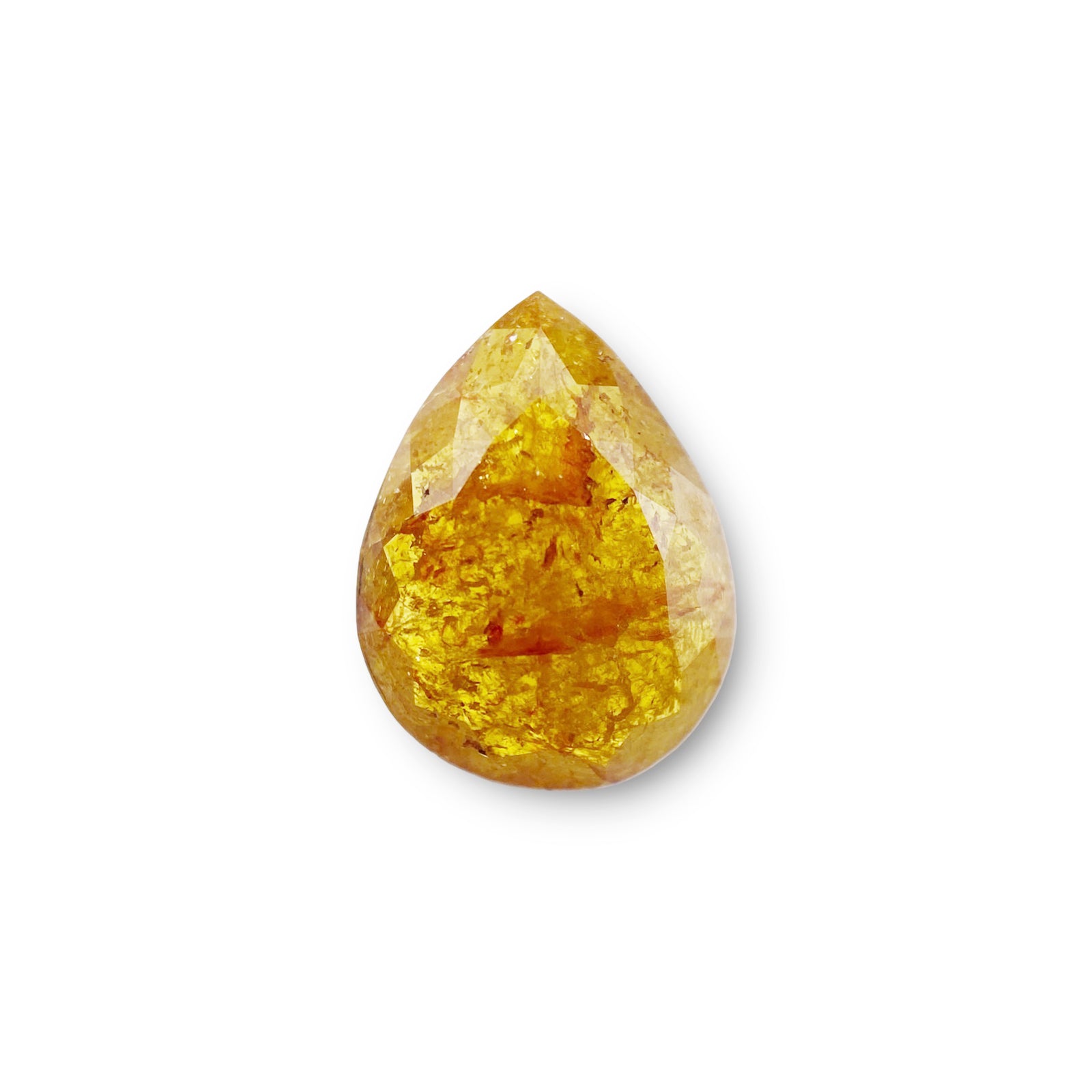 2.14ct | Rustic  Pear Shape Rose Cut Diamond - Modern Rustic Diamond