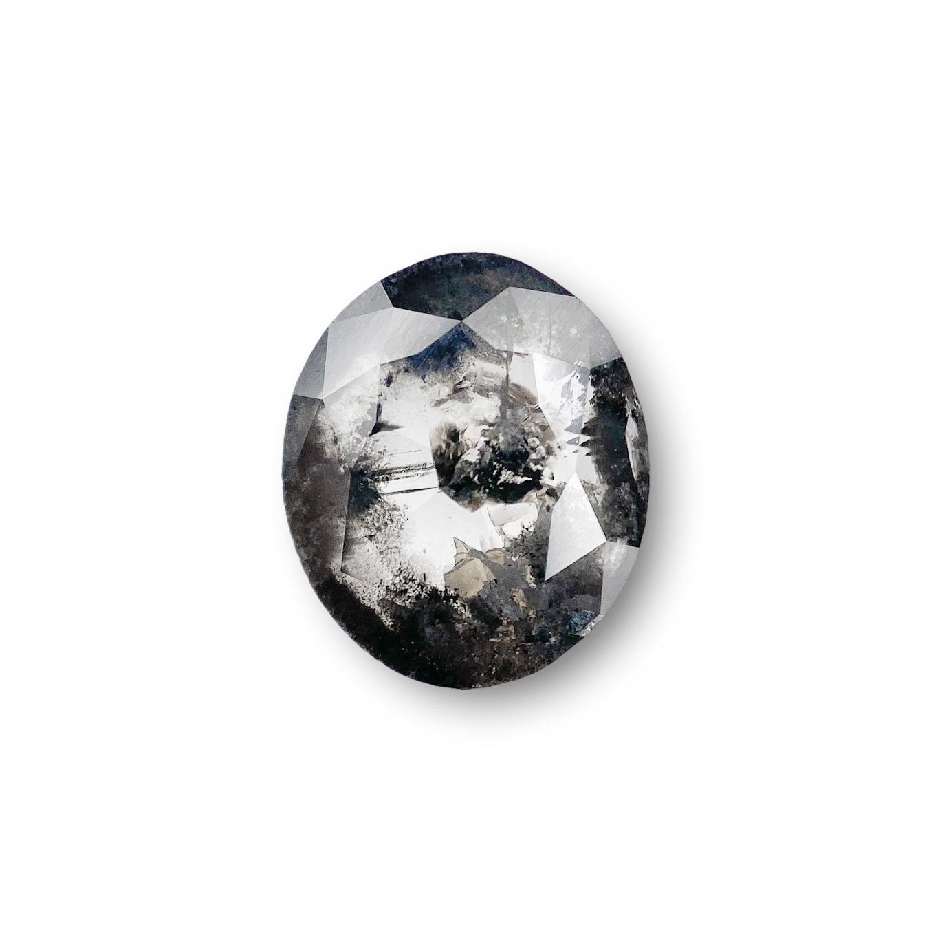 1.83ct | Rustic  Oval Shape Rose Cut Diamond - Modern Rustic Diamond