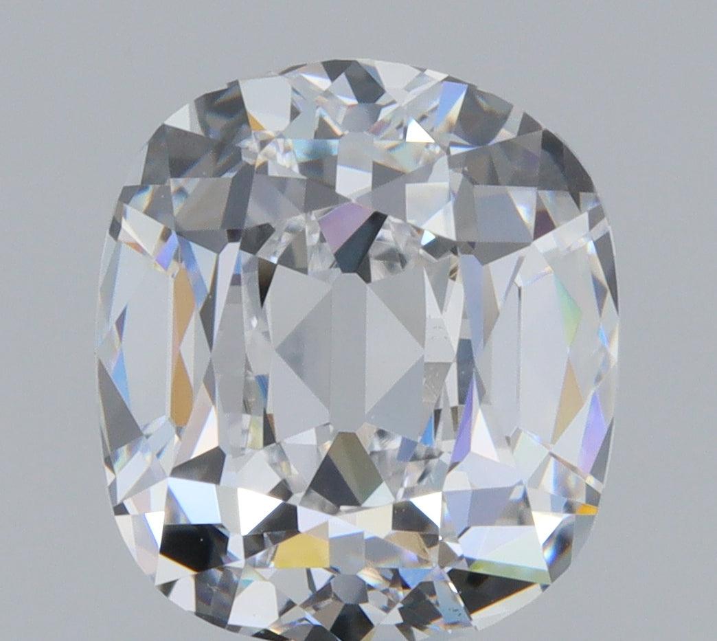 1.51ct | D/VVS2 Cushion Shape Old Mine Cut Diamond (GIA) - Modern Rustic Diamond