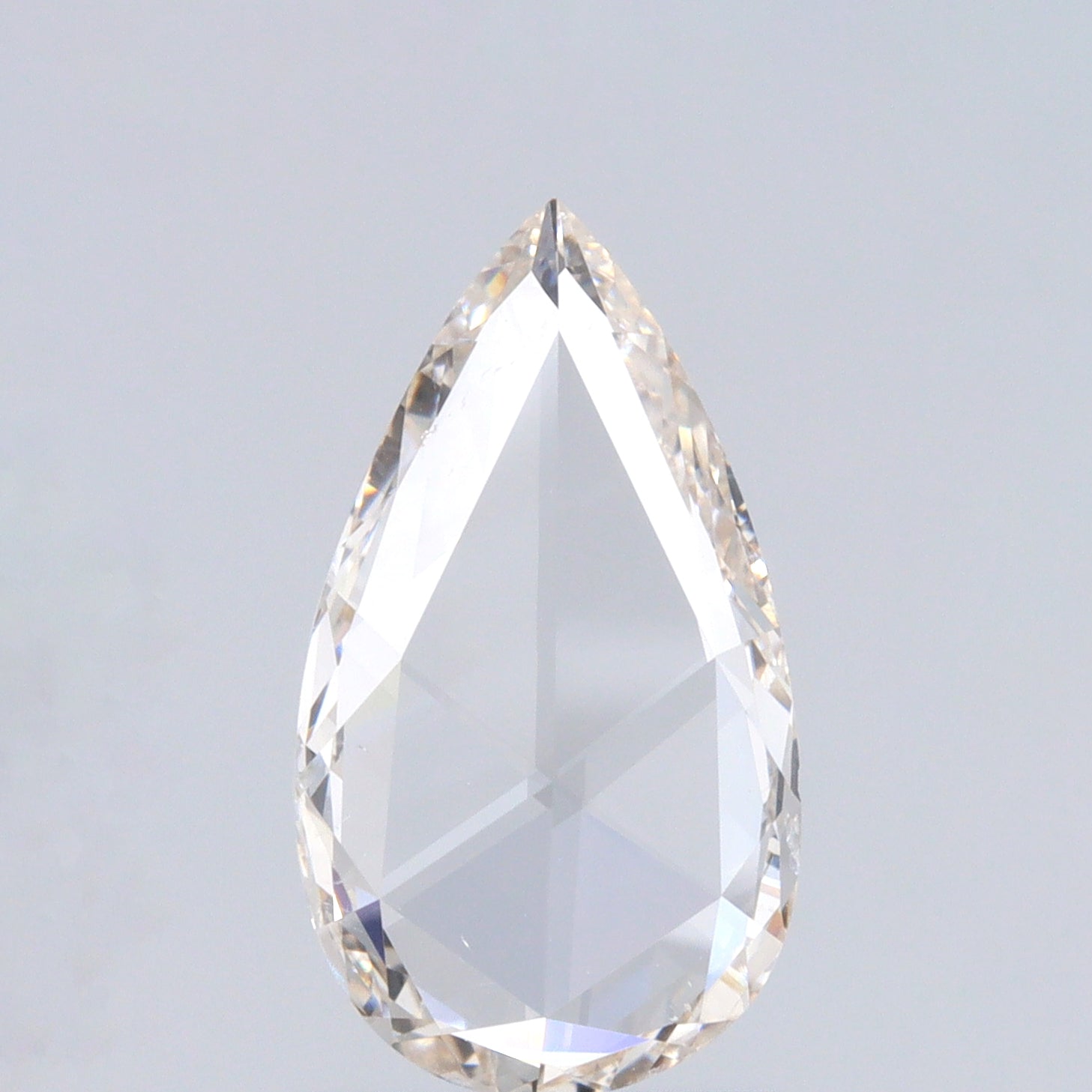 1.00ct | Champagne VS Pear Shape Rose Cut Diamond - Modern Rustic Diamond