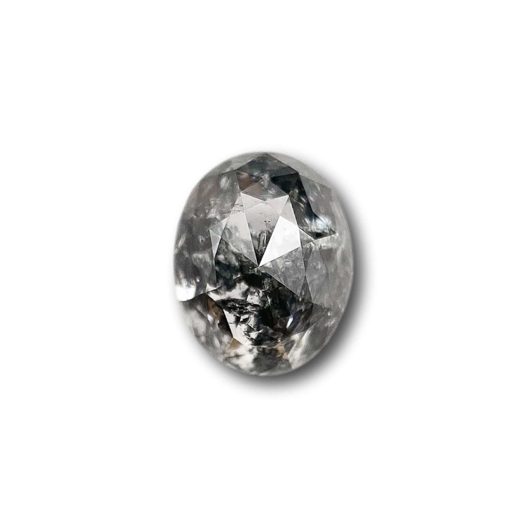 0.86ct | Rustic  Oval Shape Rose Cut Diamond - Modern Rustic Diamond