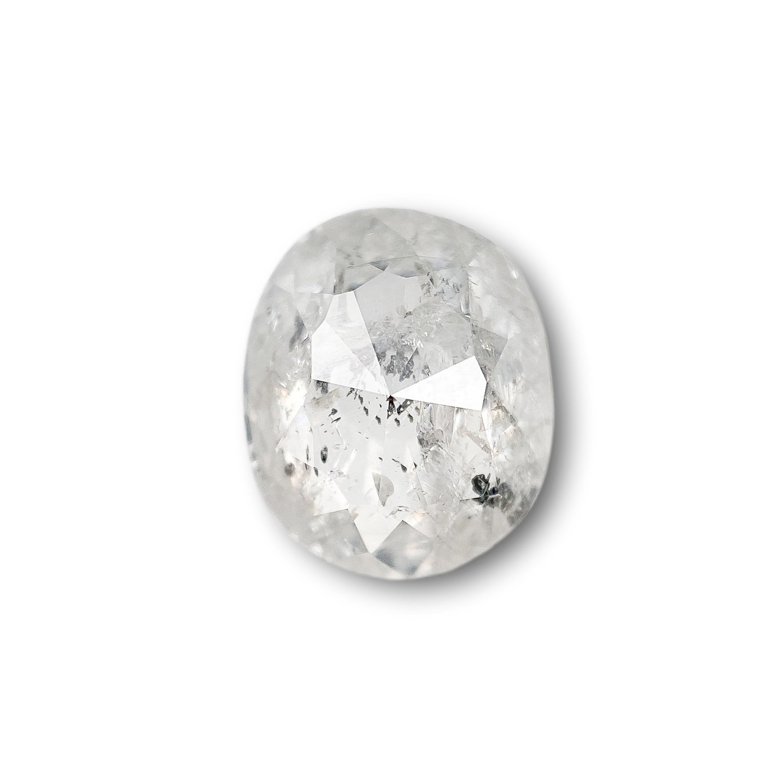 1.37ct | Rustic Oval Shape Rose Cut Diamond - Modern Rustic Diamond