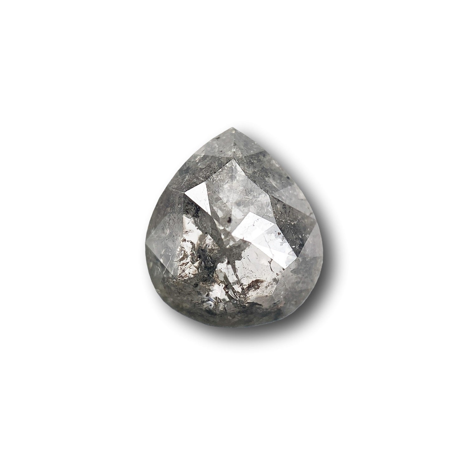 1.45ct | Rustic  Pear Shape Rose Cut Diamond - Modern Rustic Diamond