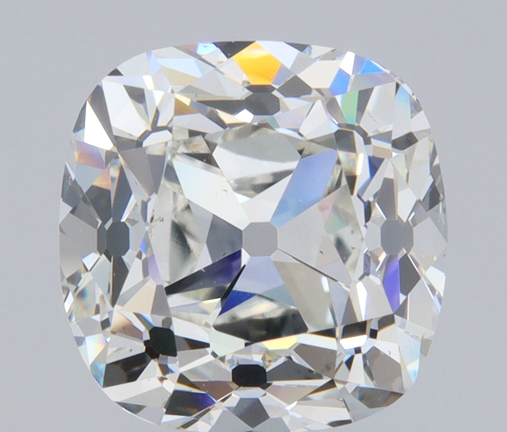 4.01ct | I/VS2 Cushion Shape Old Mine Cut Diamond (GIA) - Modern Rustic Diamond