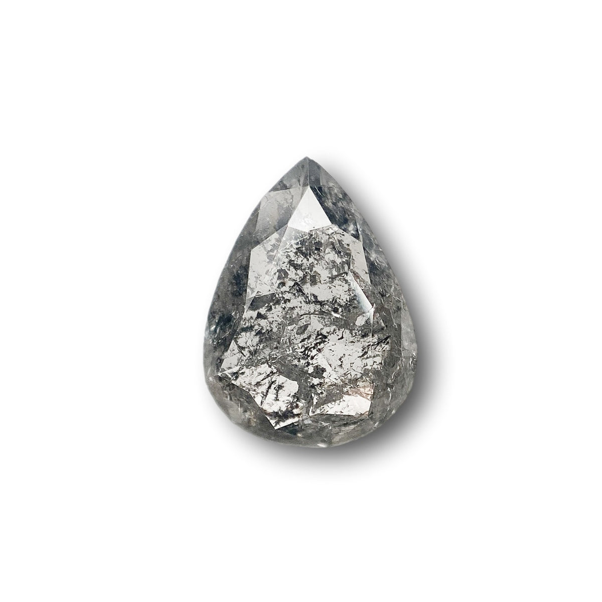 0.95ct | Rustic Pear Shape Rose Cut Diamond - Modern Rustic Diamond