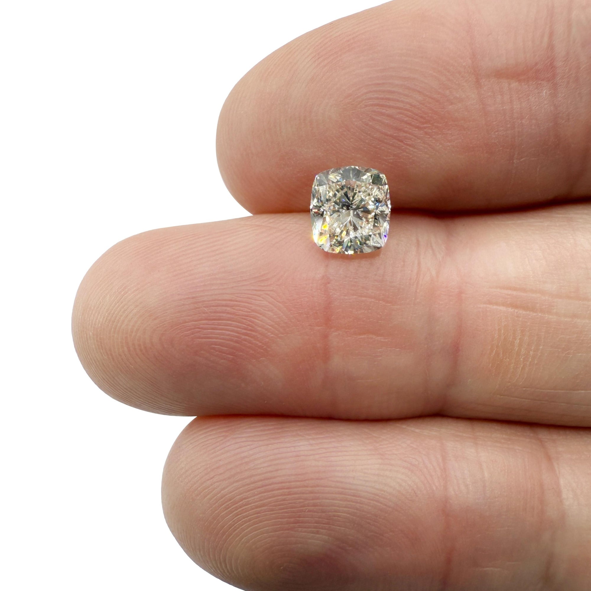 1.51ct | J/VS2 Cushion Shape Brilliant Cut Diamond (GIA) - Modern Rustic Diamond