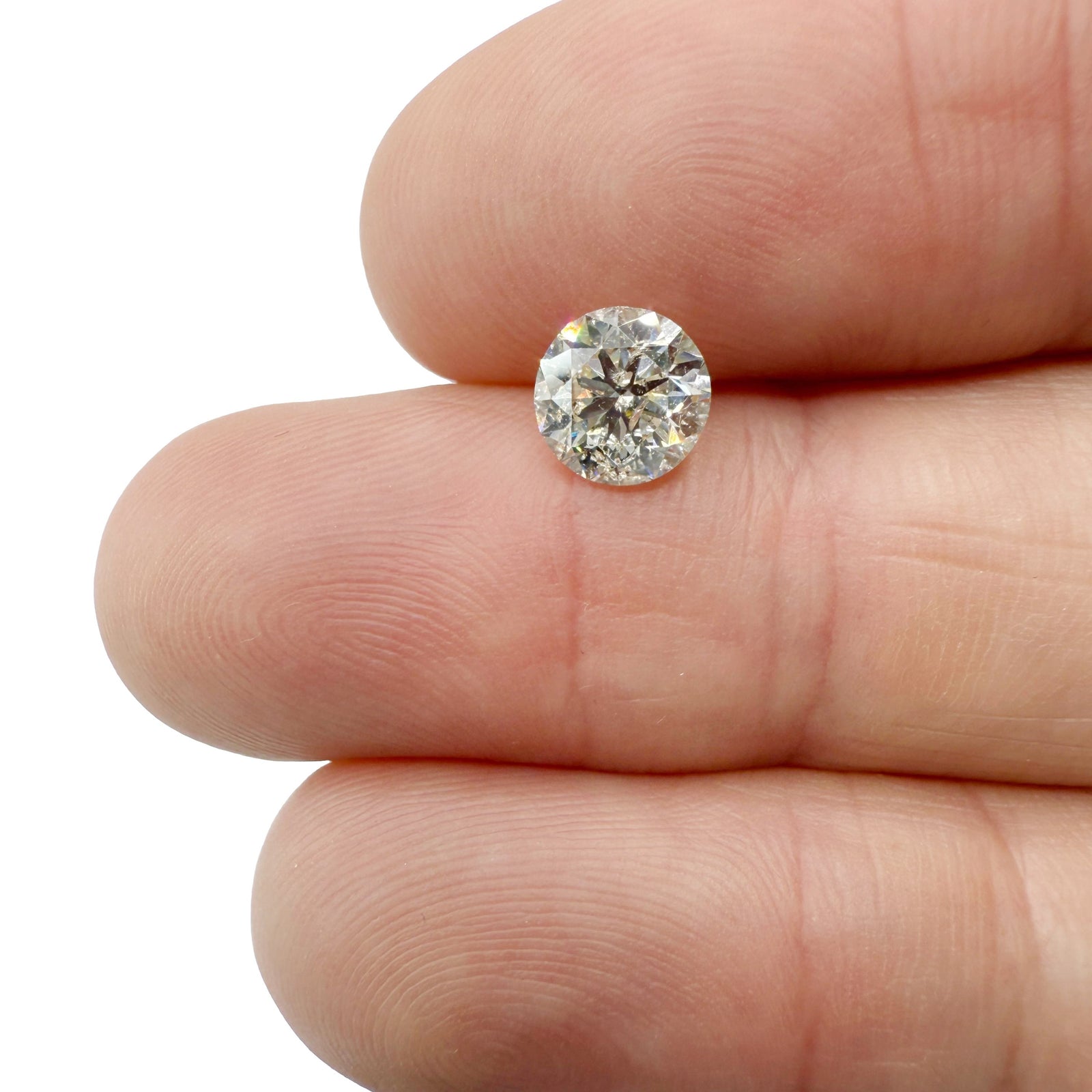 1.30ct | I/SI3 Round Shape Brilliant Cut Diamond (EGL USA) - Modern Rustic Diamond
