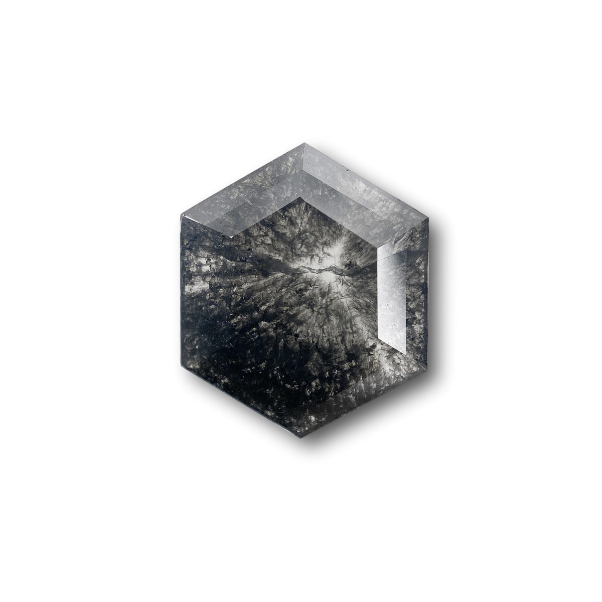 2.26ct | Rustic Hexagon Shape Rose Cut Diamond - Modern Rustic Diamond