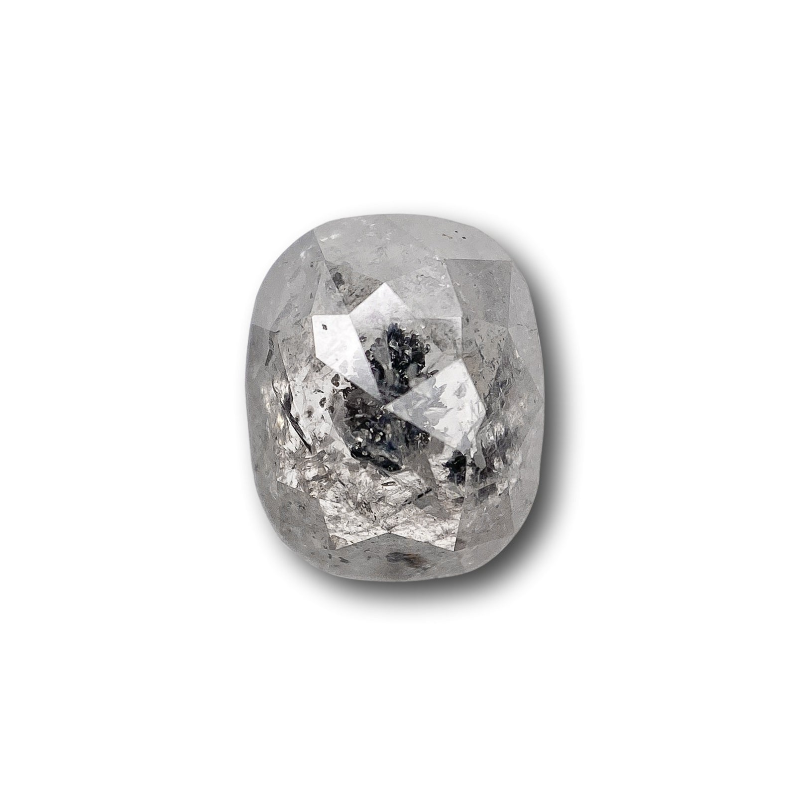 1.66ct | Rustic  Cushion Shape Rose Cut Diamond - Modern Rustic Diamond