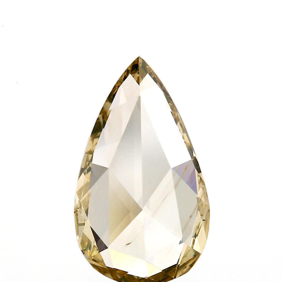 1.42ct | Champagne SI Pear Shape Rose Cut Diamond - Modern Rustic Diamond