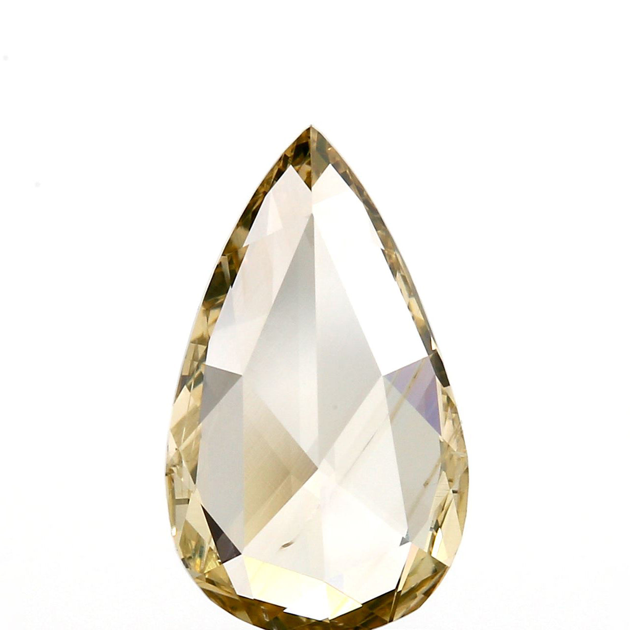 1.42ct | Champagne SI Pear Shape Rose Cut Diamond - Modern Rustic Diamond