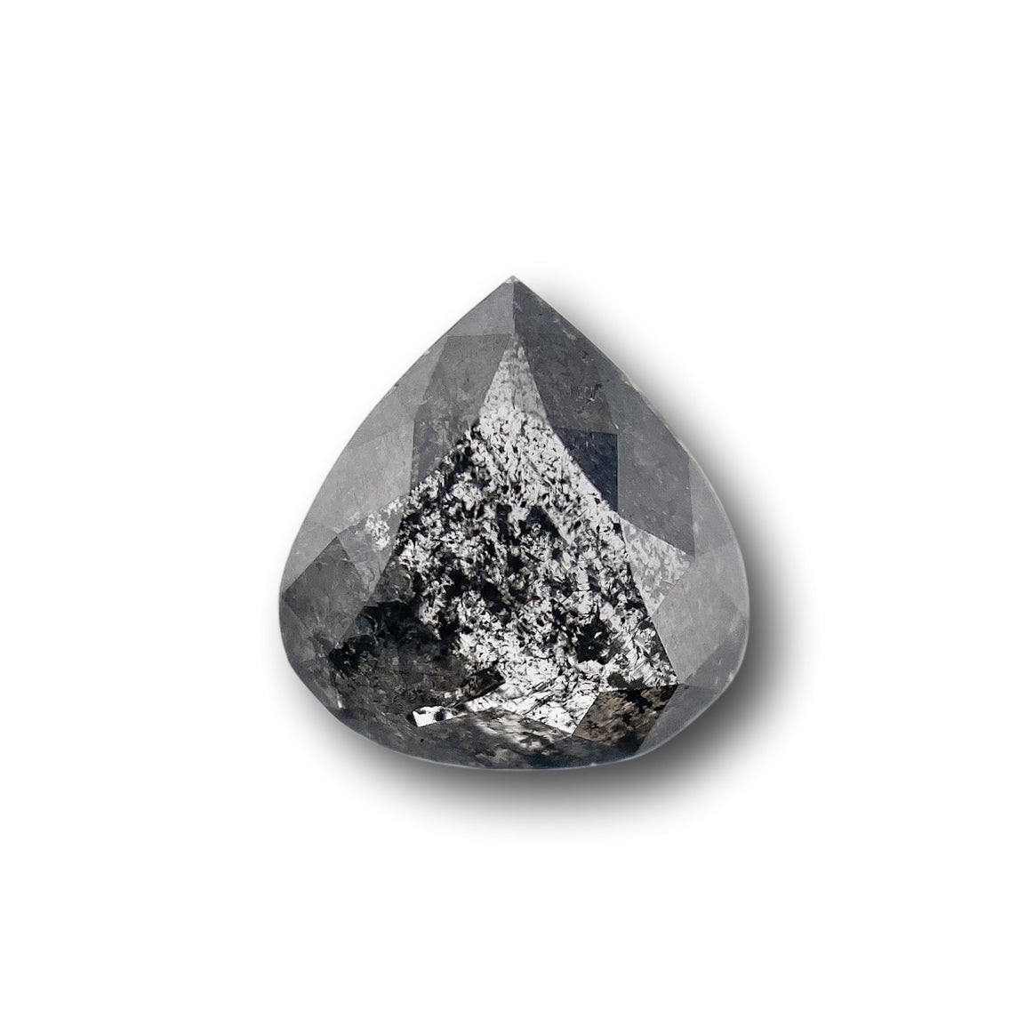 0.84ct | Rustic  Pear Shape Rose Cut Diamond - Modern Rustic Diamond