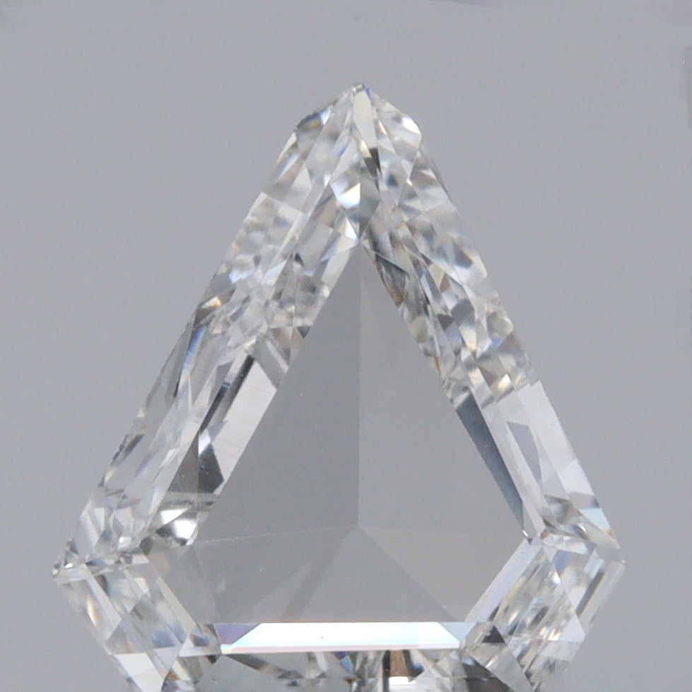0.49ct D VVS2 Shield Shape Step Cut Diamond Modern Rustic Diamond