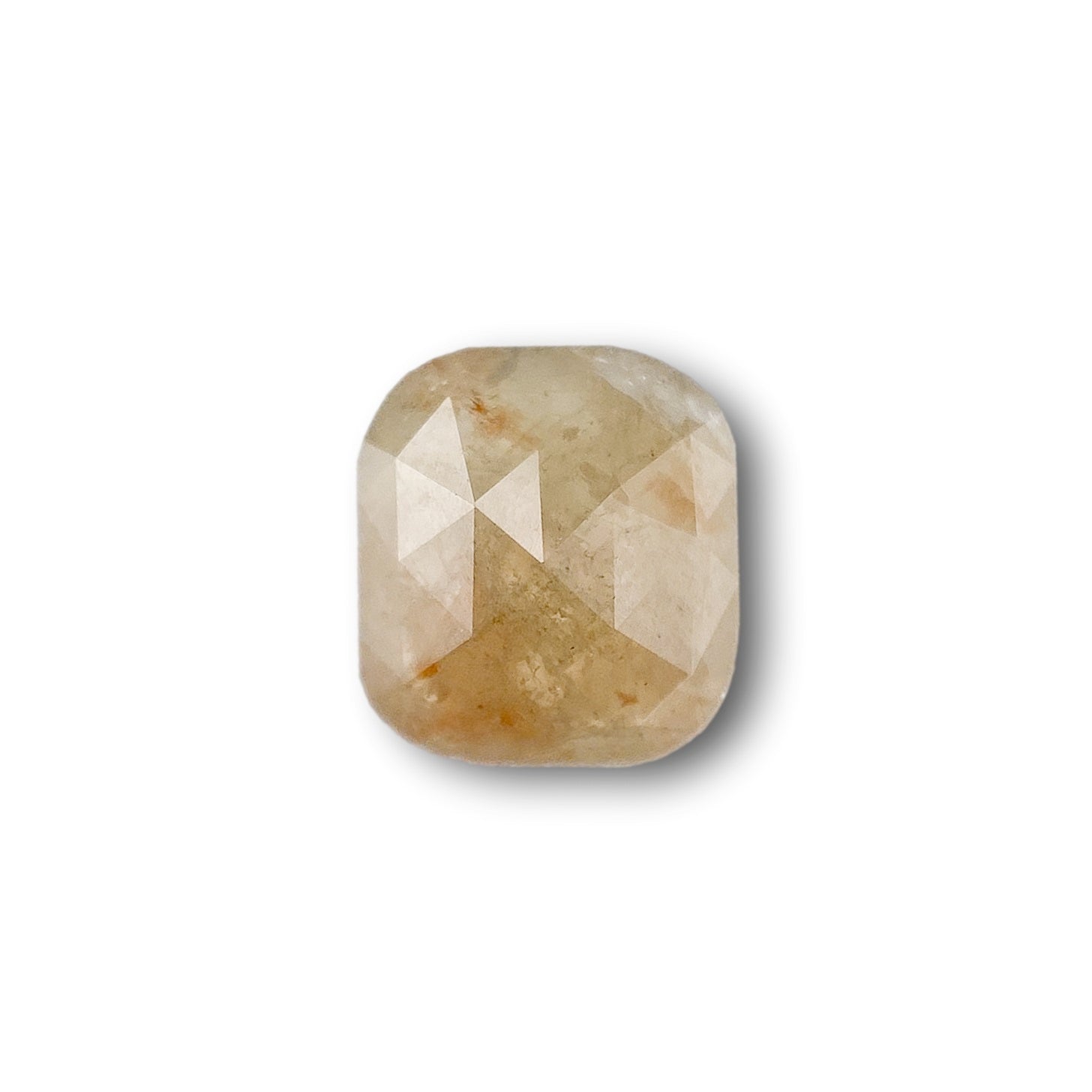 1.53ct | Salt & Pepper Cushion Shape Rose Cut Diamond - Modern Rustic Diamond