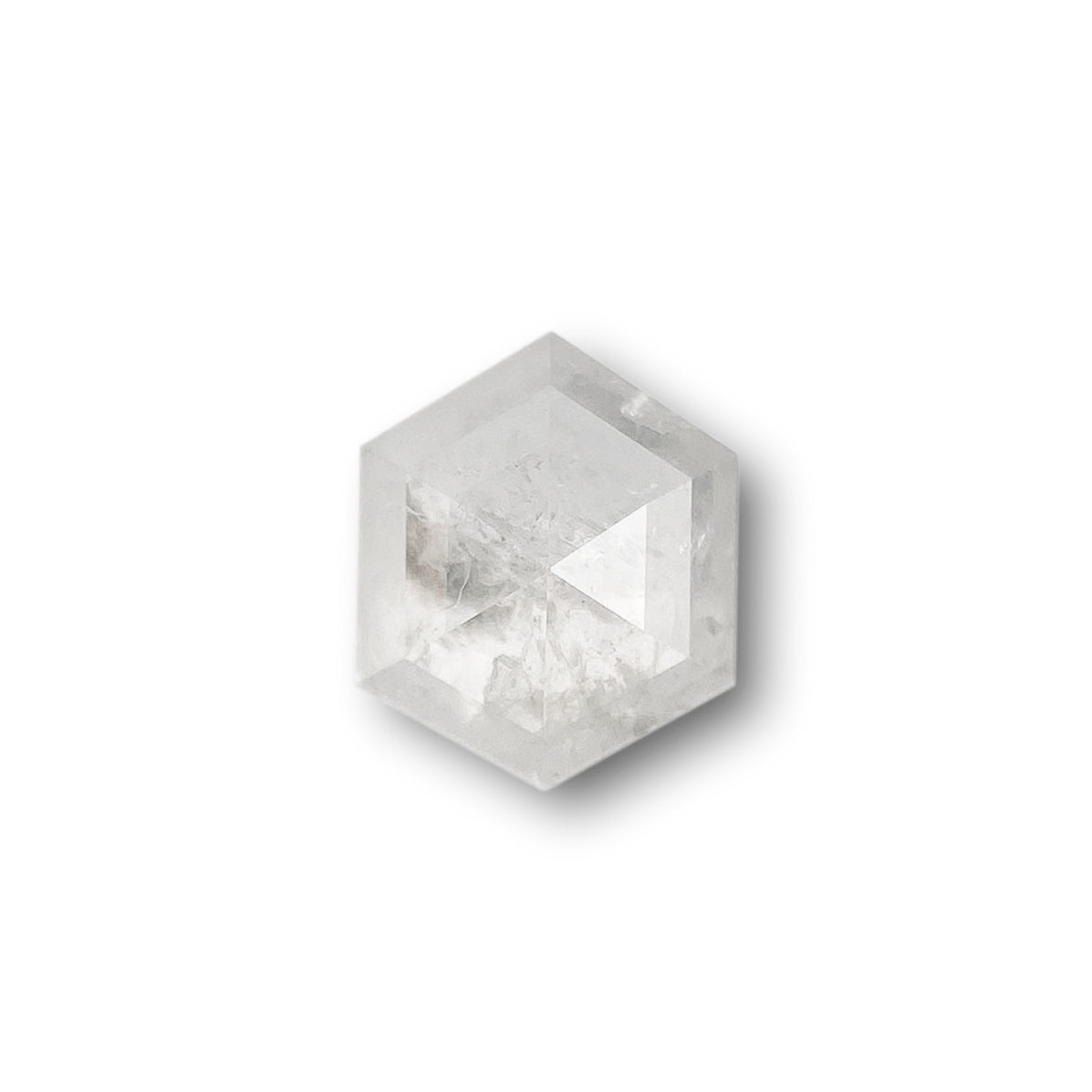 0.82ct | Rustic  Hexagon Shape Rose Cut Diamond - Modern Rustic Diamond