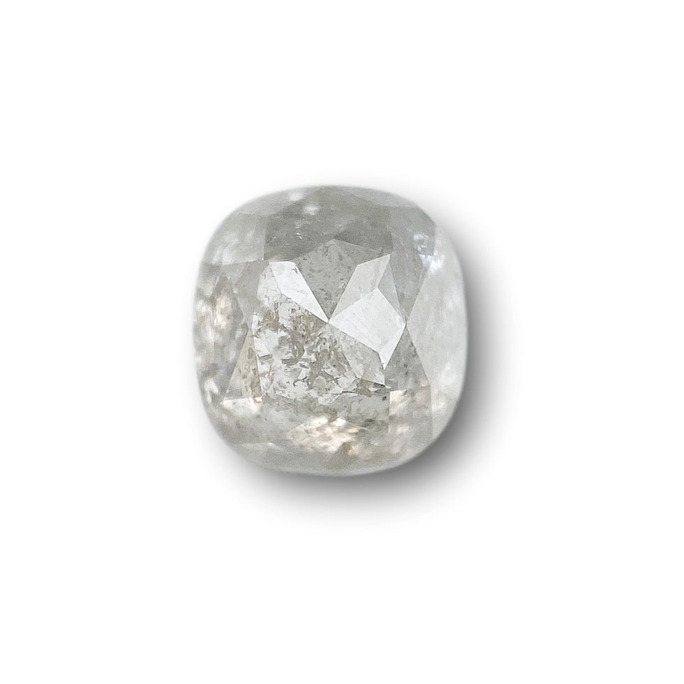 0.87ct | Rustic  Cushion Shape Rose Cut Diamond - Modern Rustic Diamond