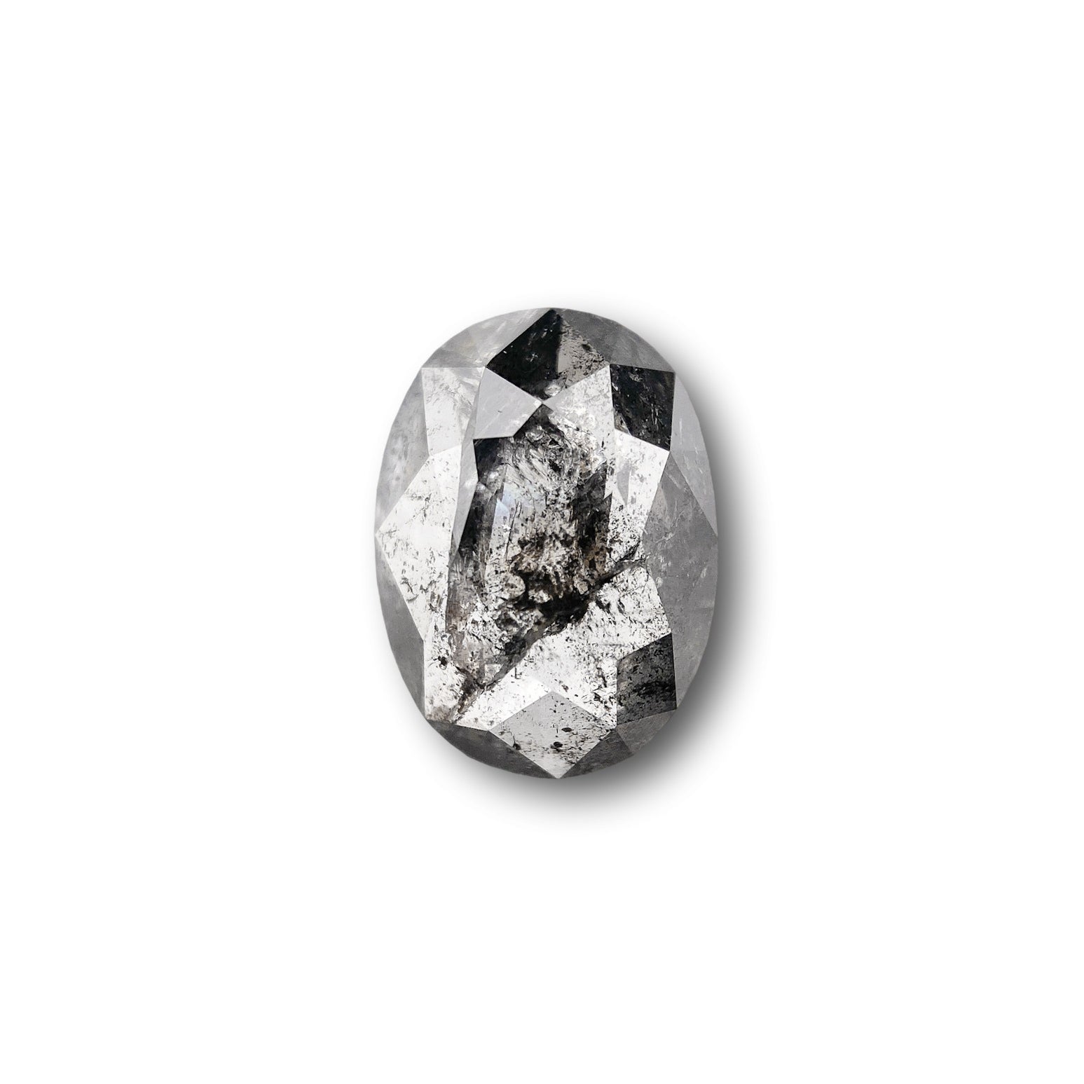 1.38ct | Rustic  Oval Shape Rose Cut Diamond - Modern Rustic Diamond