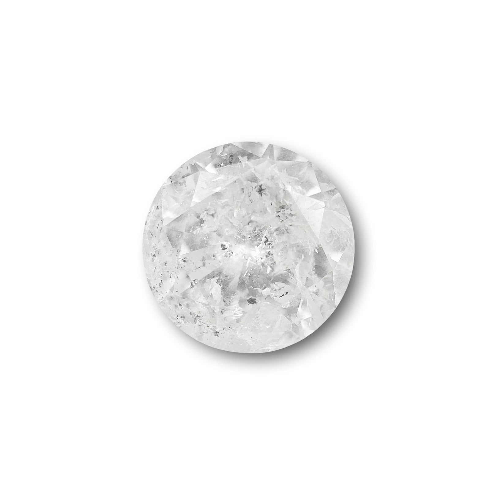 1.13ct | Salt & Pepper Round Shape Brilliant Cut Diamond - Modern Rustic Diamond
