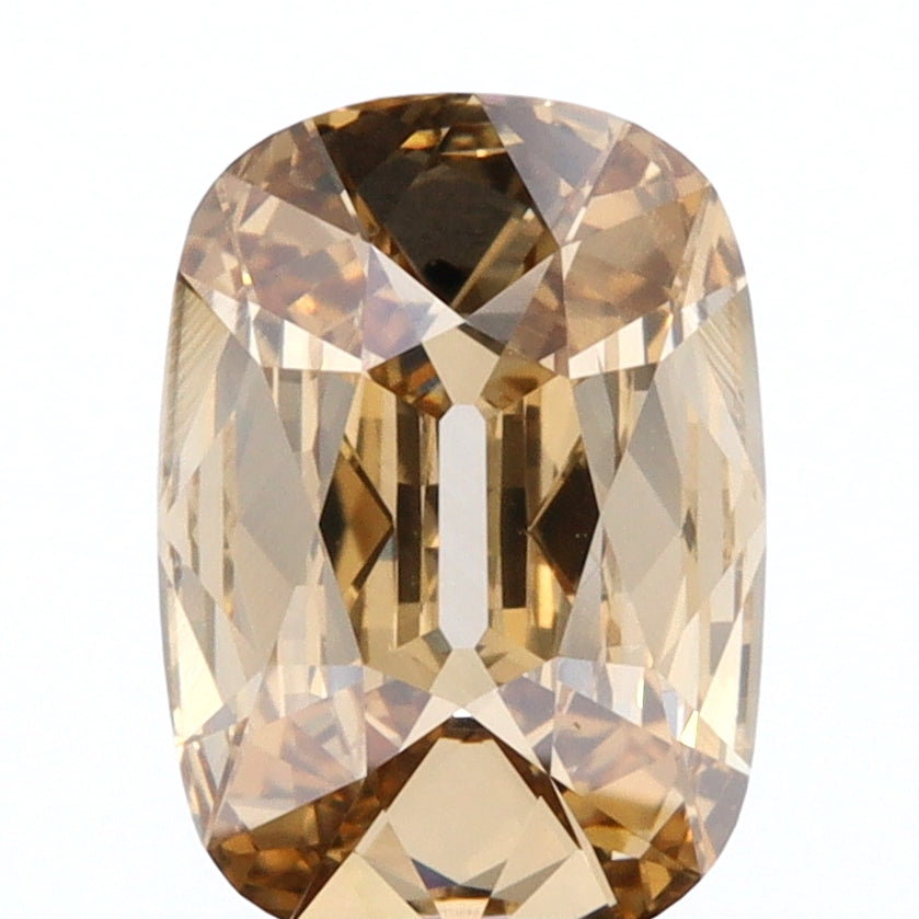 1.24ct | Champagne VVS2 Cushion Shape Old Mine Cut Diamond (GIA) - Modern Rustic Diamond