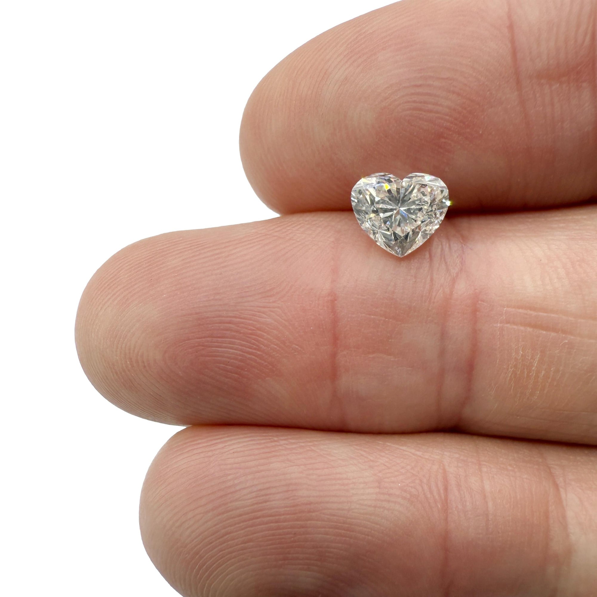 1.50ct | J/SI1 Heart Shape Brilliant Cut Diamond (GIA) - Modern Rustic Diamond